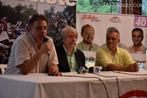 Hugo Richer �No hay ofrecimiento para que Lugo sea titular del congreso". Hugo Richer, senador electo por el FG.