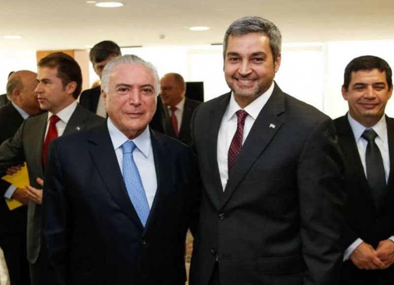 Mario Abdo con Temer: "Necesitamos luchar de manera coordinada contra el crimen transnacional"
