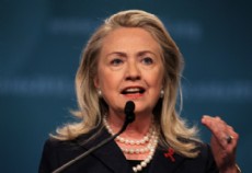 La ex secretaria de Estado de EEUU, Hillary Clinton.