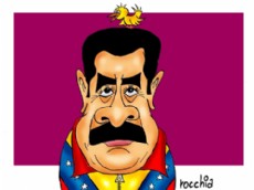 El presidente, Nicol�s Maduro. (Dibujo: NOVA).