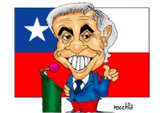 El presidente de Chile, Sebasti�n Pi�era. (Dibujo: NOVA).