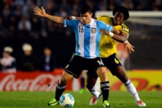 Sergio "Kun" Ag�ero, jugador argentino.