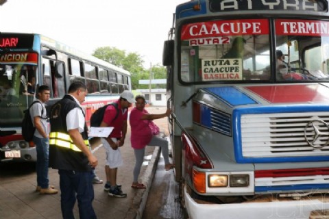 Caacupé: horarios de buses se liberan desde el domingo al mediodía