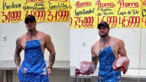 VIDEO | El carnicero que revolucionó el mostrador y se volvió furor entre las clientas