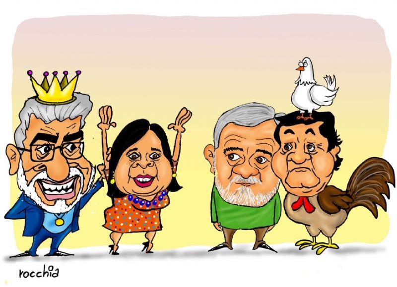 Feroz  "panquequeada" de Fernando l: el "Efecto Esperanza" deja en "offside" al "rey guasu" y su Gallo (Paloma)