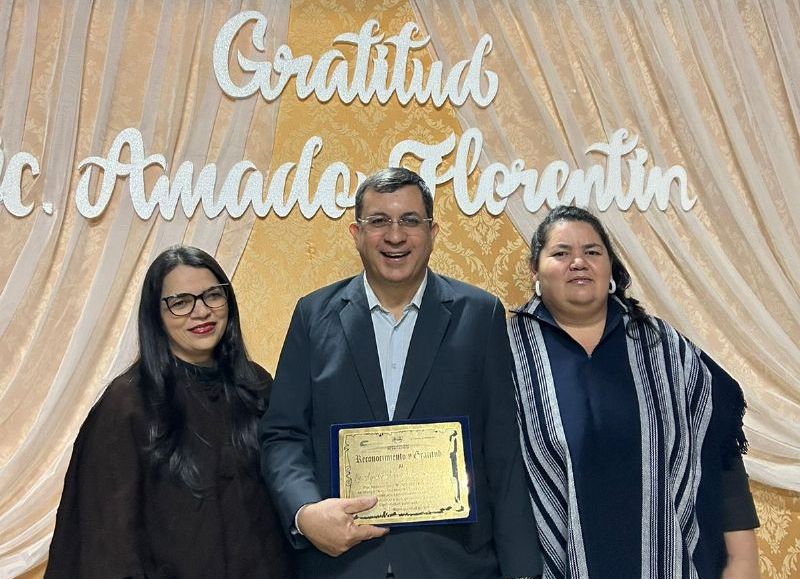 Reconocen la labor del ex senador Amado Florentín