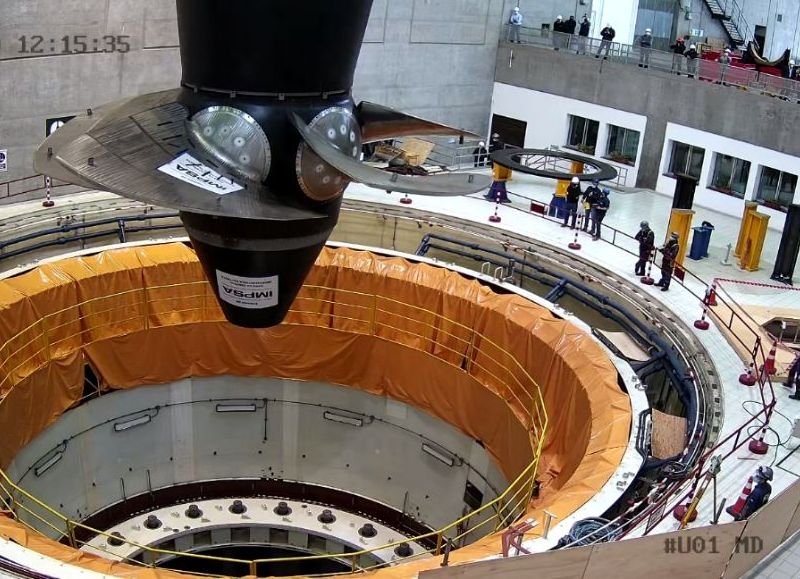 Impresionante: así es la nueva turbina instalada en Yacyretá