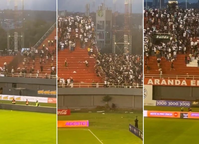 Batalla campal en el clásico: suspenden Olimpia–Cerro por falta de garantías